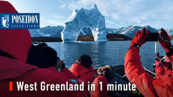 West Greenland and Disko Bay in 1 minute