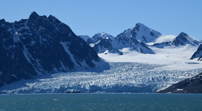 Exploring glaciers during polar expedition cruises