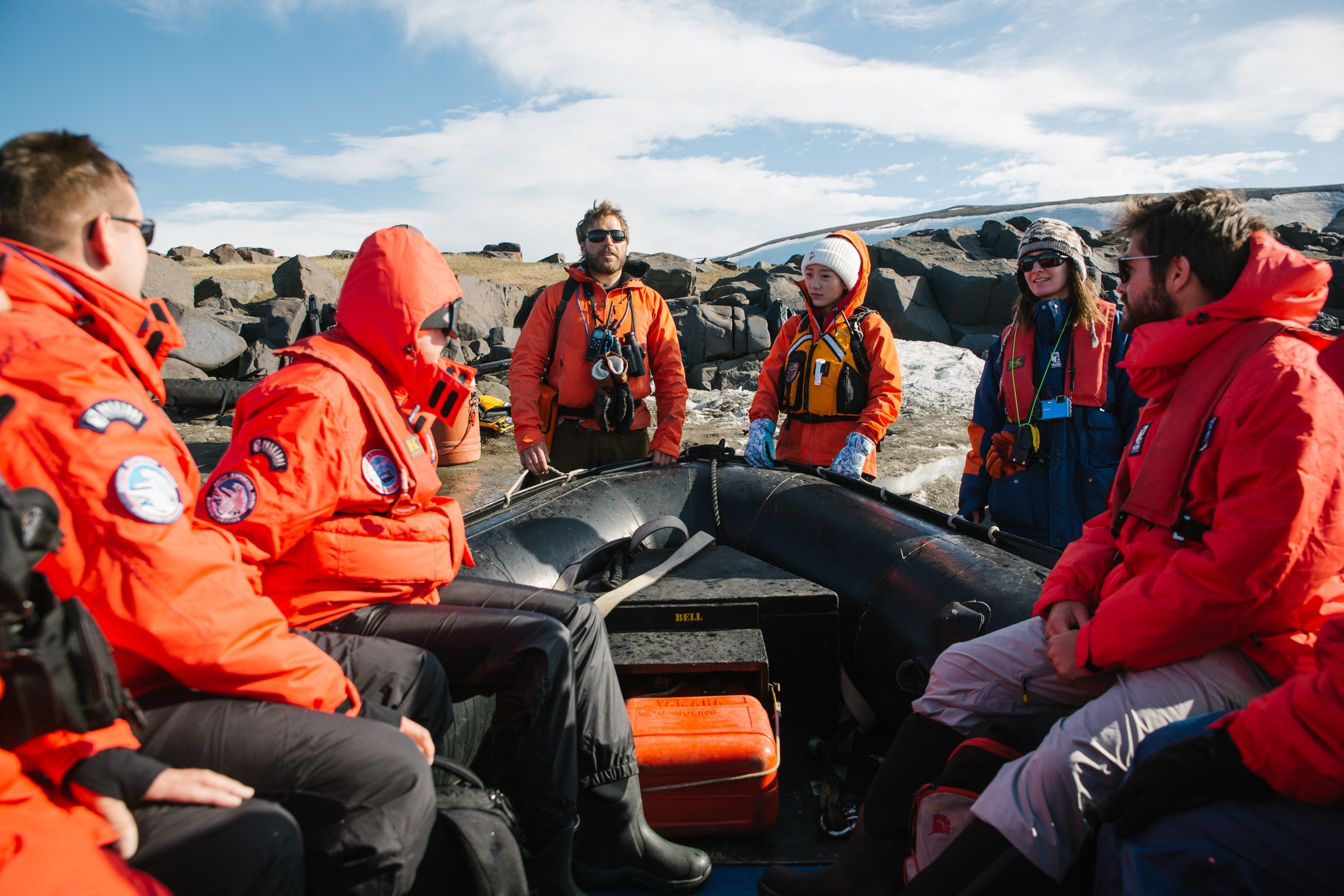 Landing in the Arctic with a Zodiac craft