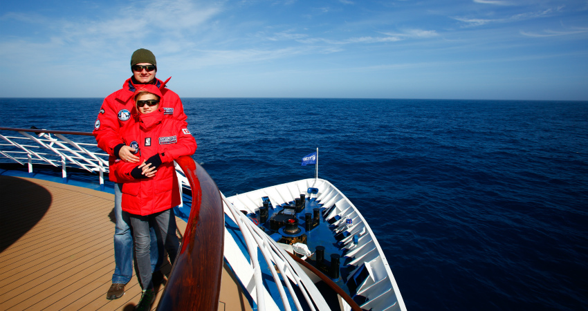 Crossing the Drake Passage on the way to Antarctica