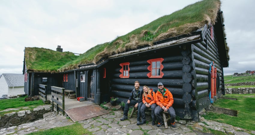 Visiting villages in Faroe Islands during expedition cruise