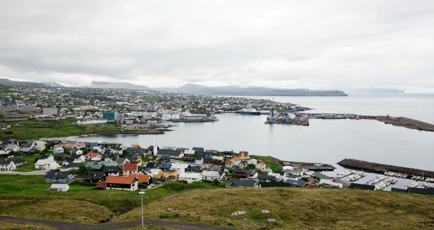 Visiting Torshavn in expedition cruise
