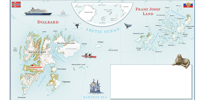 Franz Josef Land Expedition Cruise Map