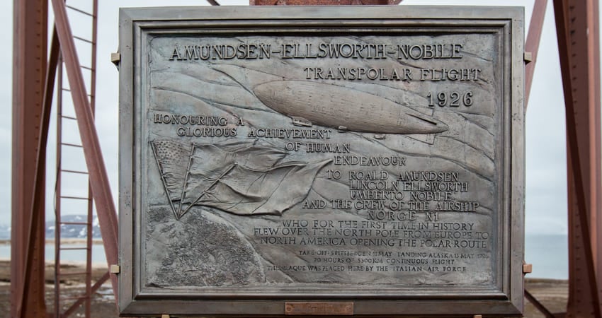 Plate to Amundsen Ellsworth and Nobile polar expedition
