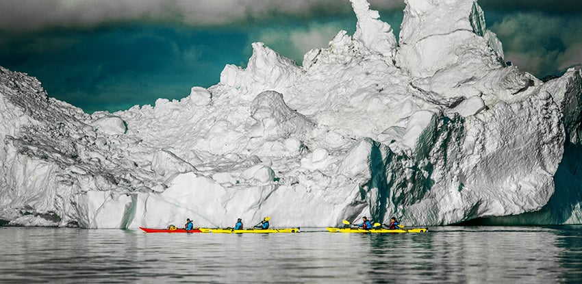 Kayaking in East Greenland expedition cruises