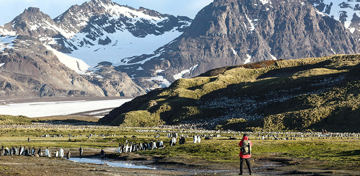 Mountain views in Antarctic polar expedition cruises