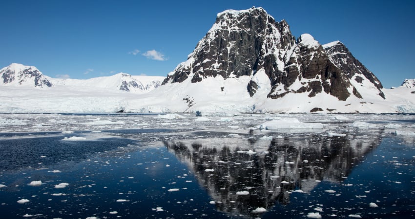 Antarctic views in expedition cruises