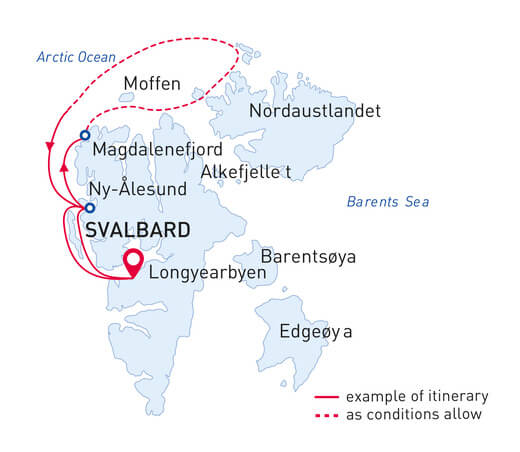 Destination map