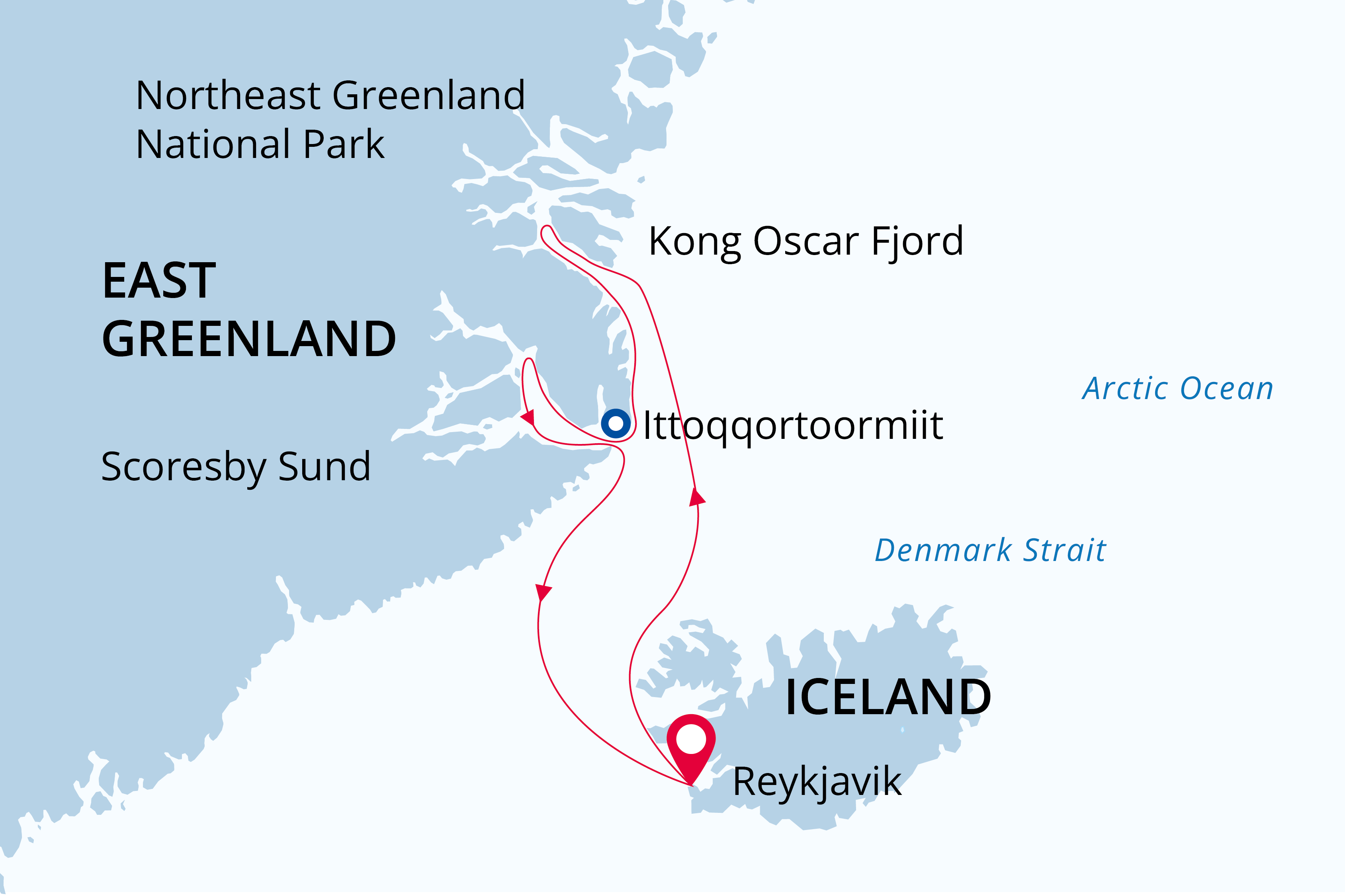 Destination map