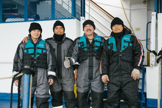 Expedition ship m/v Sea Spirit crew