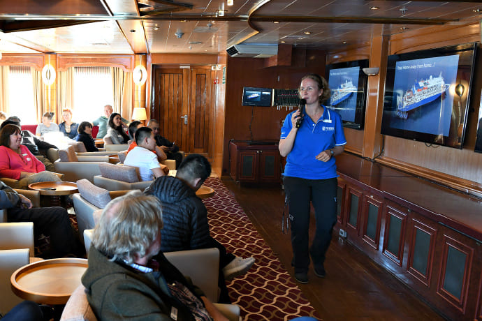 Presentations onboard