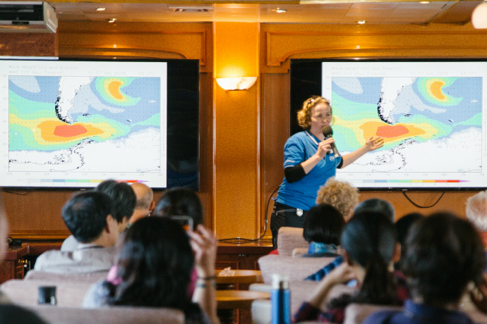 Presentations aboard Sea Spirit
