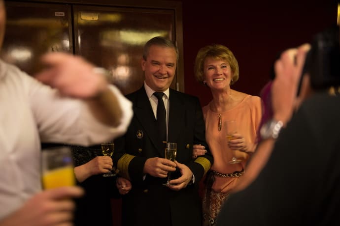 Captain's farewell cocktail