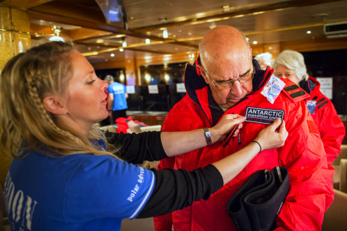 Trying on Expedition Parka
