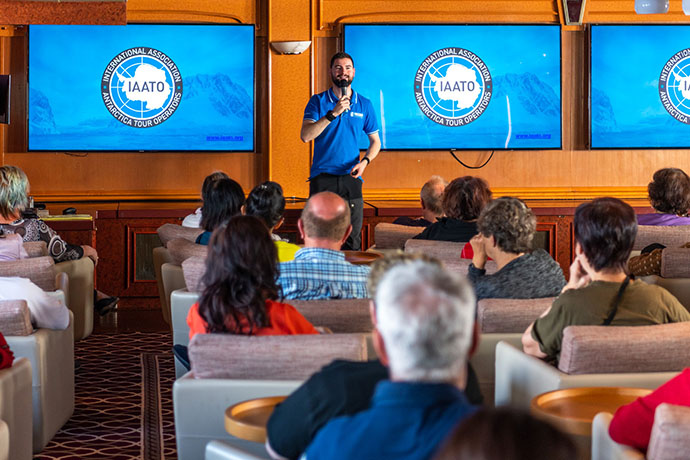 Presentations aboard