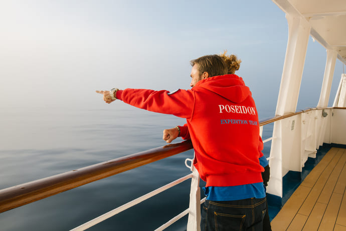 Crossing Drake view from open deck