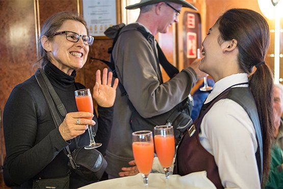 Welcome cocktail on board M/V Sea Spirit