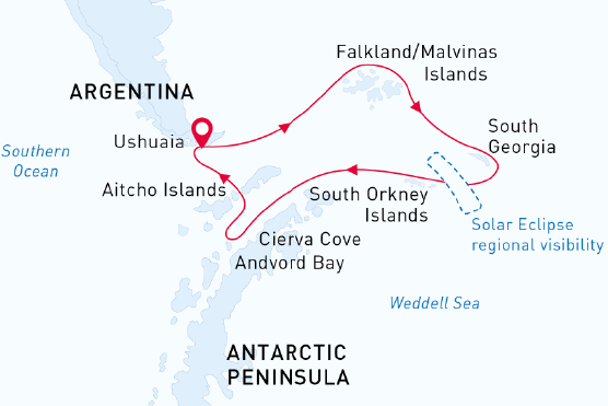 Solar Eclipse Cruises in Antarctica - Poseidon Expeditions