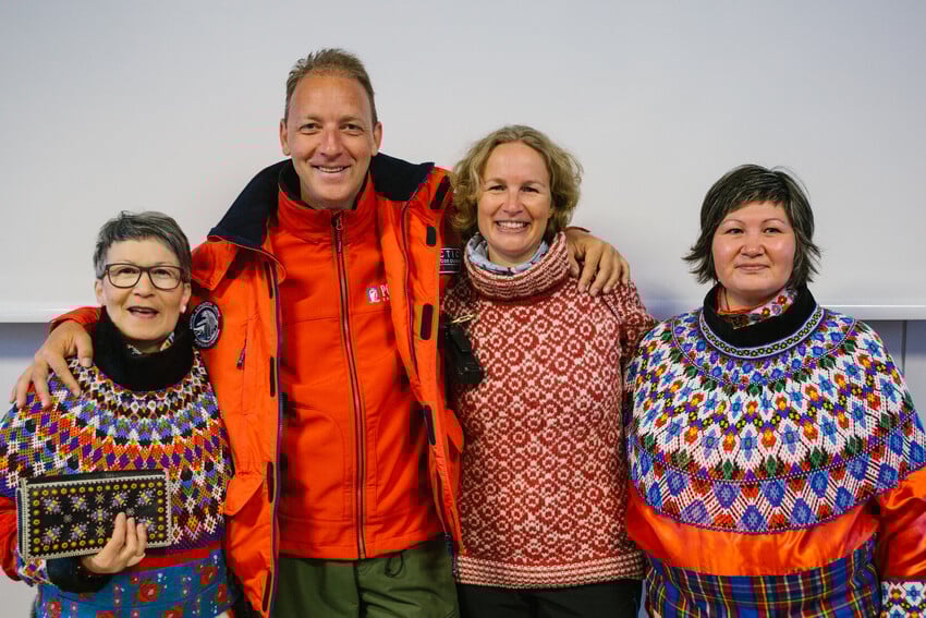 women wear an amauti parka