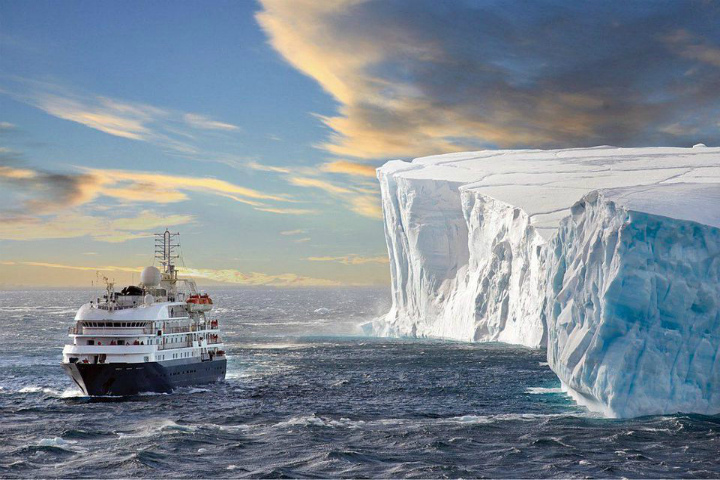 Solar eclipse in Antarctica - polar cruise