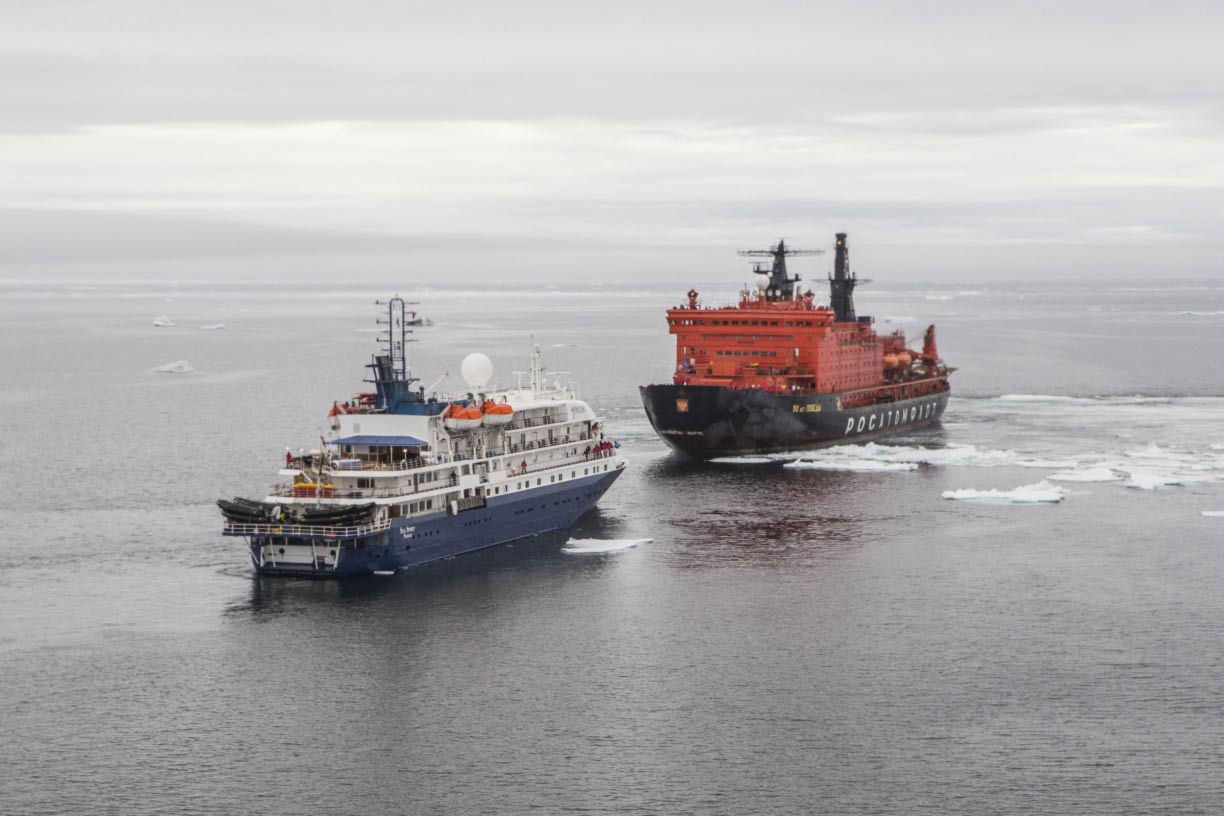 Sea Spirit meets Icebreaker 50 years of Victory