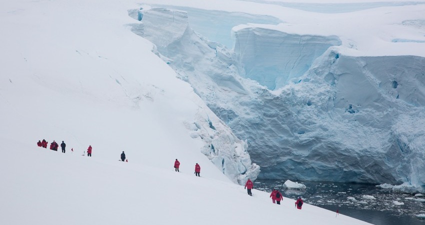 Travelers in Antarctica