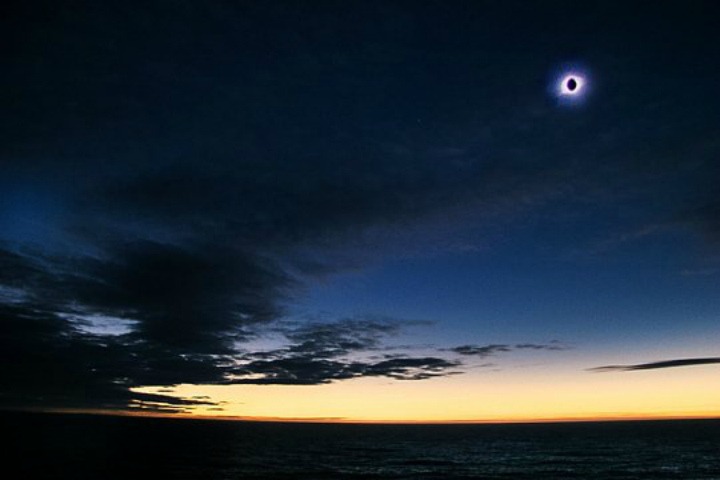 Solar eclipse in Antarctica