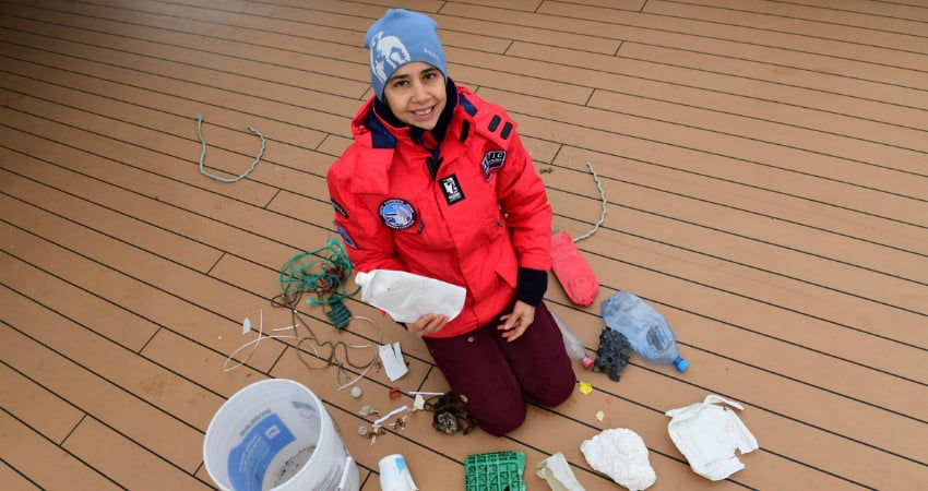 Perrine Geraudie on board Sea Spirit expedition ship