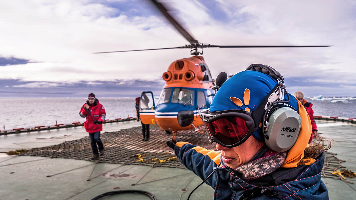 North Pole helicopter